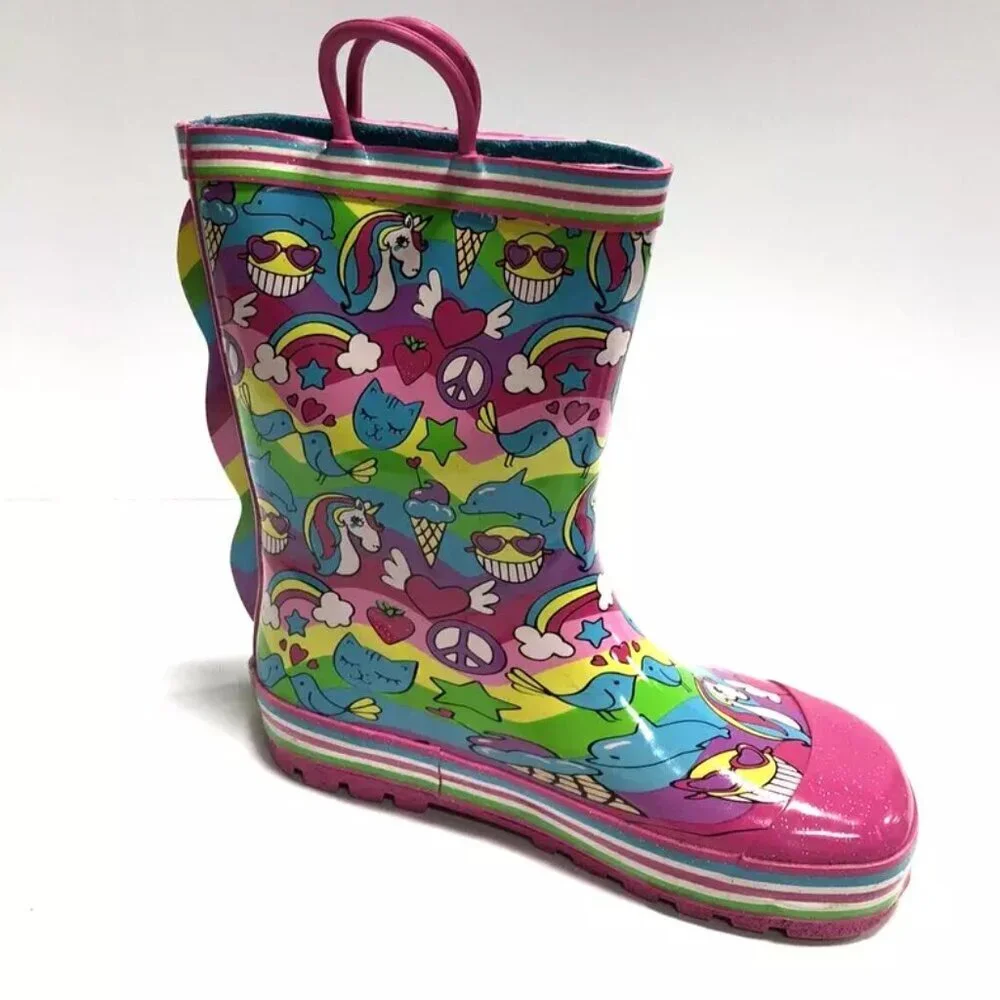 Western Chief Girls Printed Rain Boots 12 M Little Kid
